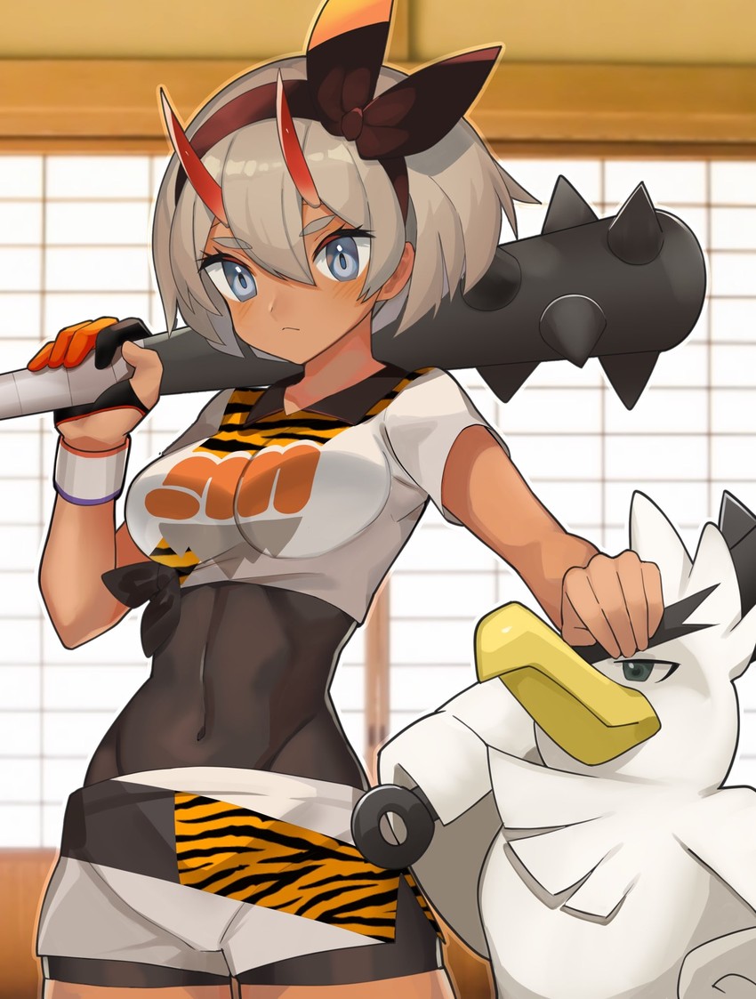 bea and sirfetch'd (pokemon and 1 more) drawn by katwo