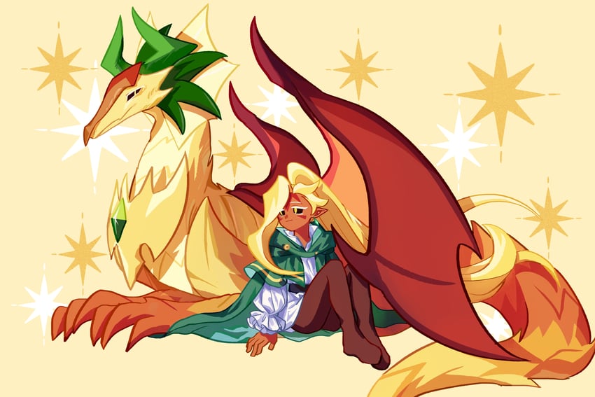 ananas dragon cookie (cookie run and 1 more) drawn by geruideyundongxie