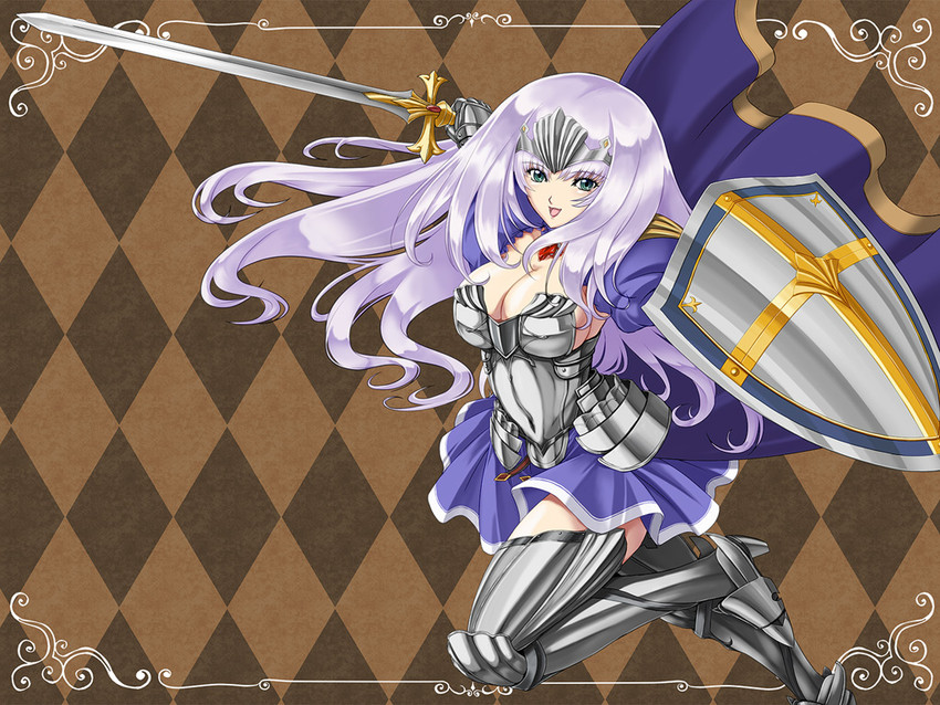 annelotte and knight princess annelotte (queen's blade and 1 more) drawn by inoino