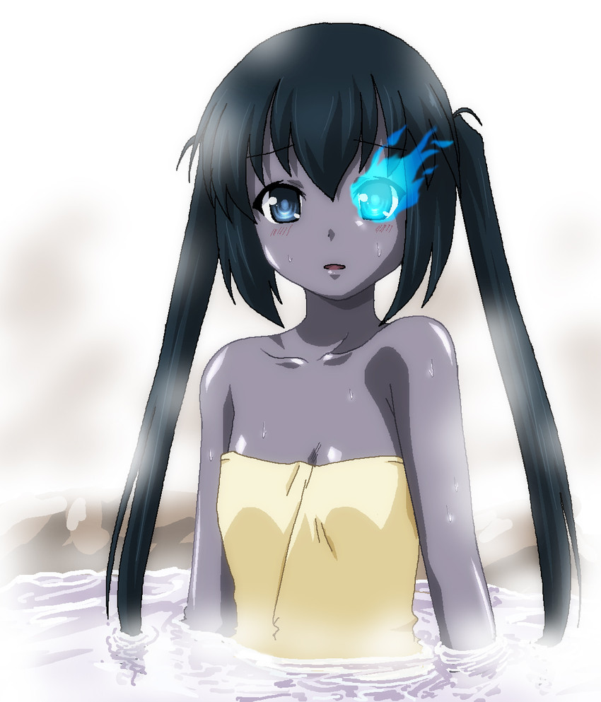nakano azusa and black rock shooter (k-on! and 1 more) drawn by hayashiya_zankurou