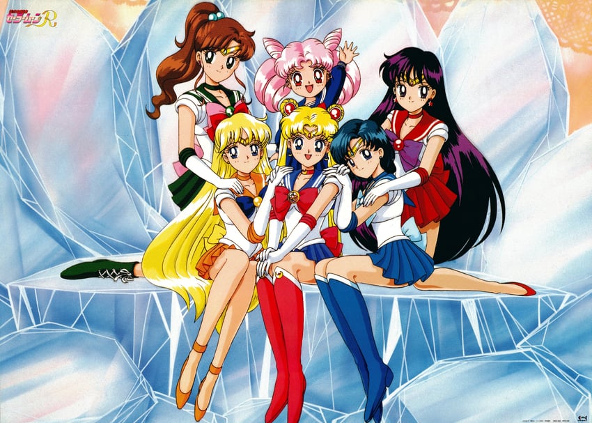 tsukino usagi, sailor moon, mizuno ami, aino minako, hino rei, and 6 more (bishoujo senshi sailor moon and 1 more) drawn by tadano_kazuko