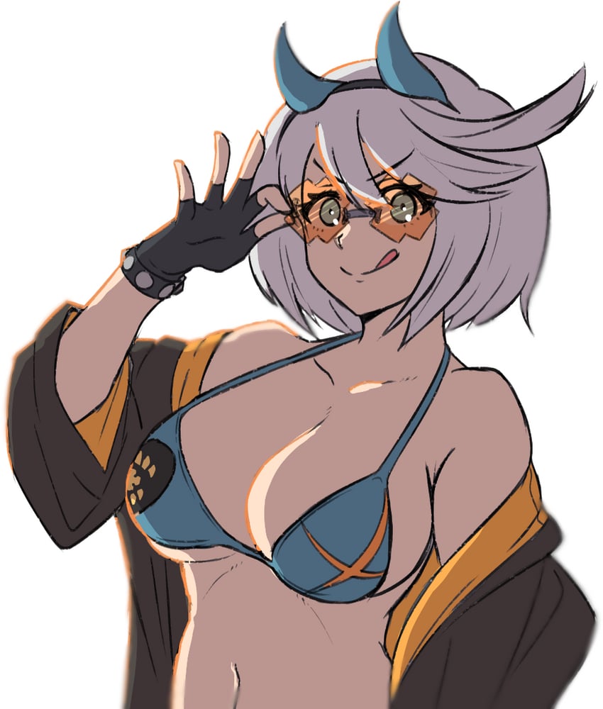 elphelt valentine and happy chaos (guilty gear and 2 more) drawn by jetber