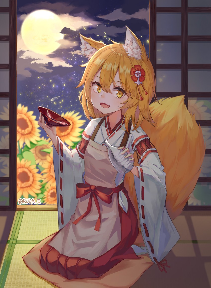 senko (sewayaki kitsune no senko-san) drawn by ruda_(ruda_e)