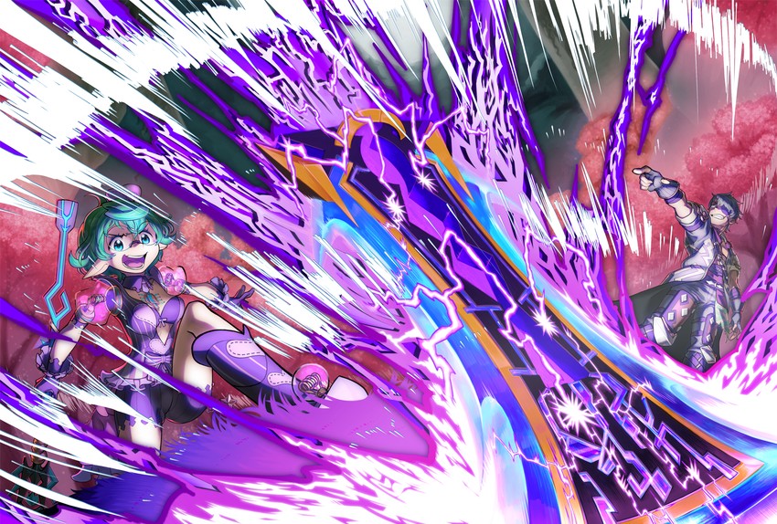 pandoria and zeke von genbu (xenoblade chronicles and 1 more) drawn by natto_soup