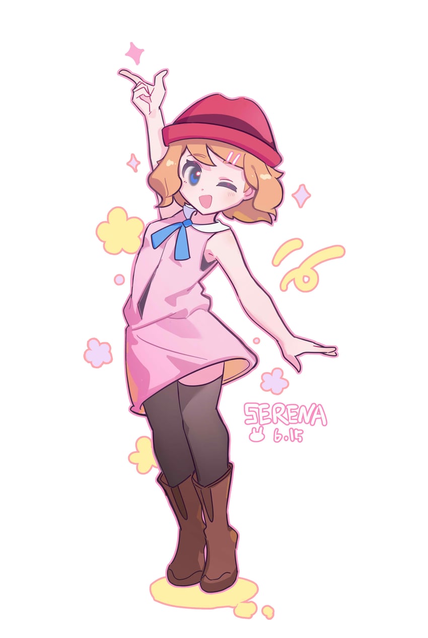 serena (pokemon and 1 more) drawn by podayo_po