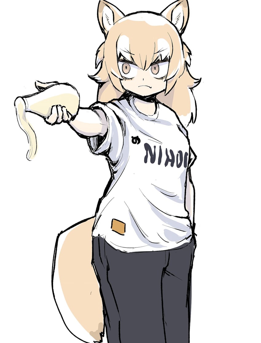 japanese wolf and yusuf dikec (kemono friends and 2 more) drawn by nenkou-san