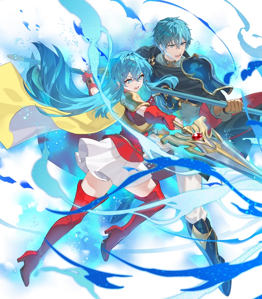 eirika and ephraim (fire emblem and 2 more) drawn by teffish