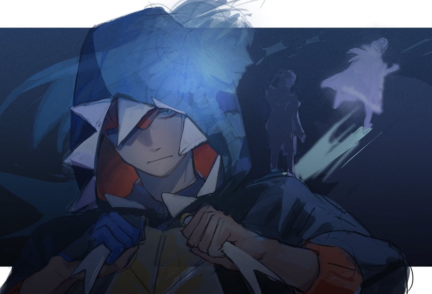 leon and raihan (pokemon and 1 more) drawn by ch_walnut