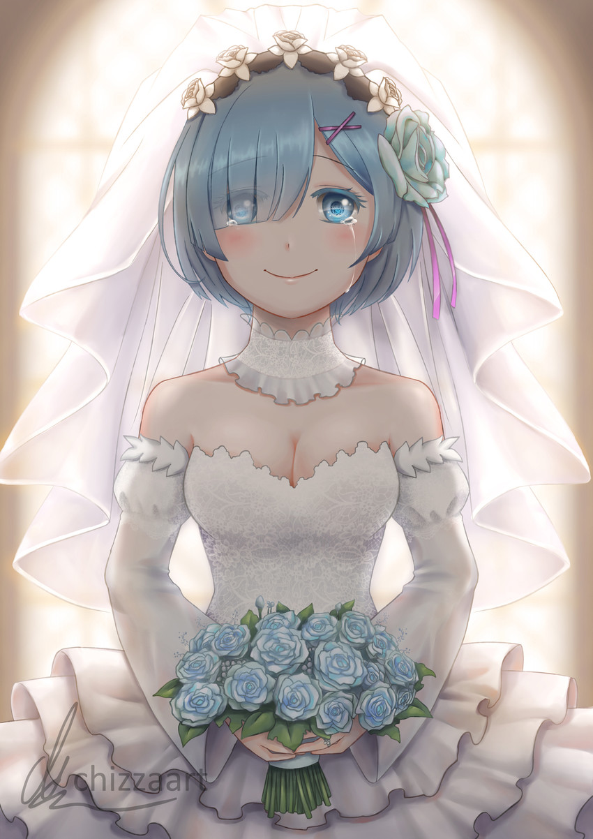 rem (re:zero kara hajimeru isekai seikatsu) drawn by chizza