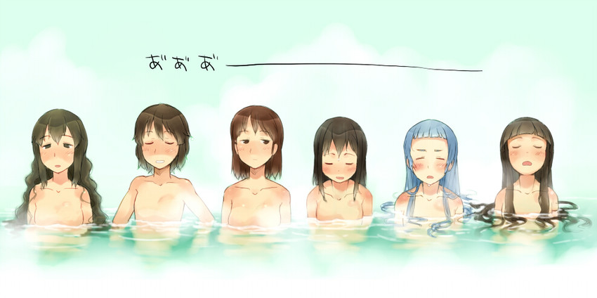 fubuki, murakumo, hatsuyuki, miyuki, shirayuki, and 1 more (kantai collection) drawn by sakura_(medilore)