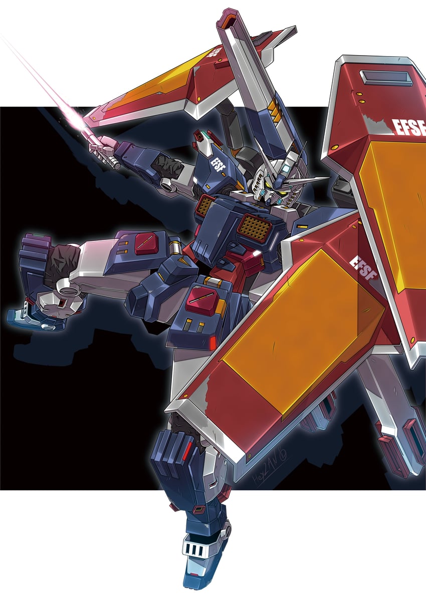 full armor gundam (gundam and 1 more) drawn by heyzan