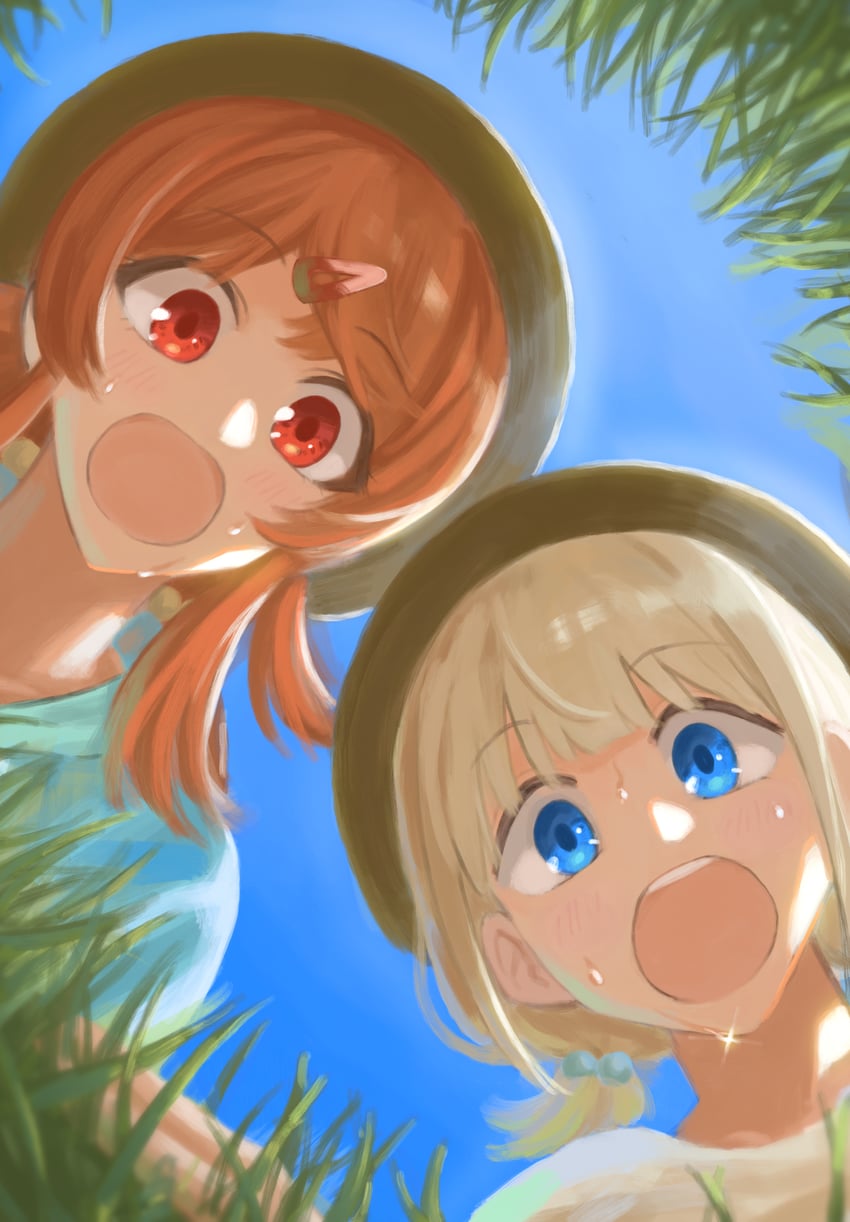 serizawa asahi and komiya kaho (idolmaster and 1 more) drawn by amepa