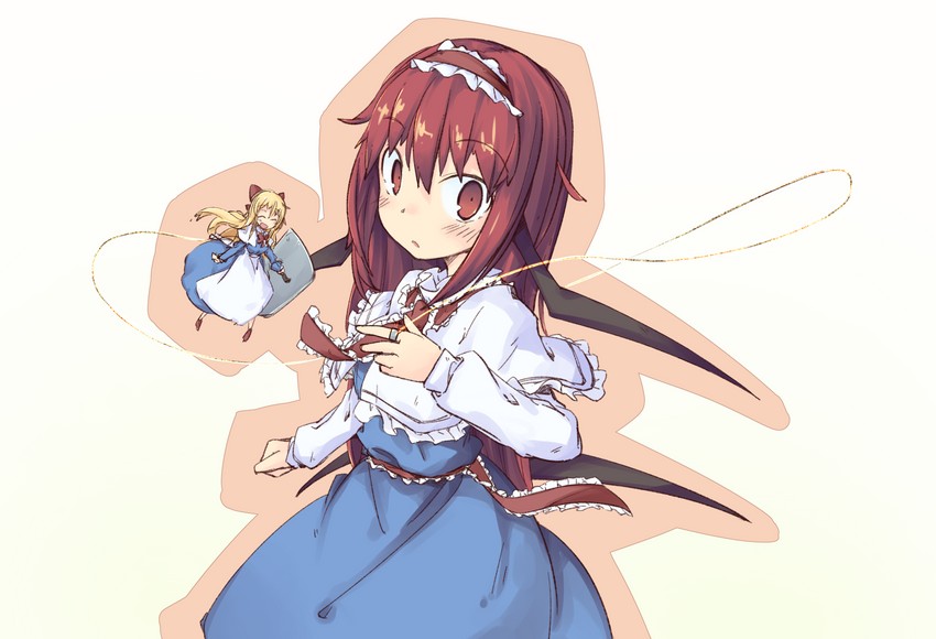 alice margatroid, koakuma, and shanghai doll (touhou) drawn by ayase_yuuki_(mikan_mochi)