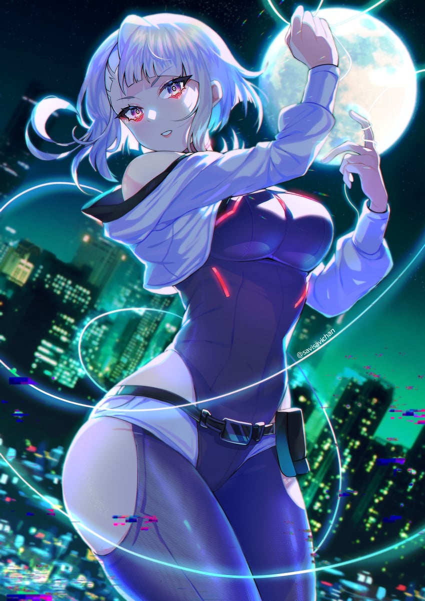 lucy (cyberpunk and 1 more) drawn by savi_(byakushimc)