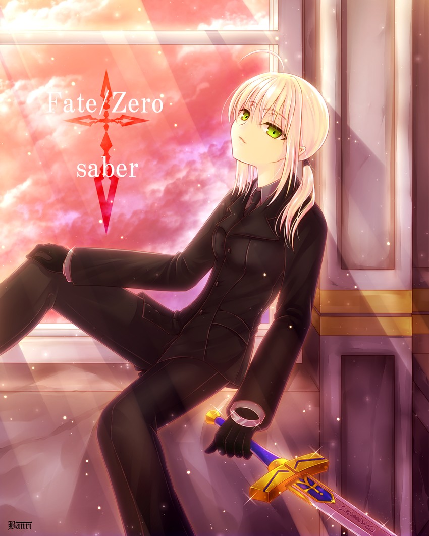 artoria pendragon and saber (fate and 1 more) drawn by aoi_banri