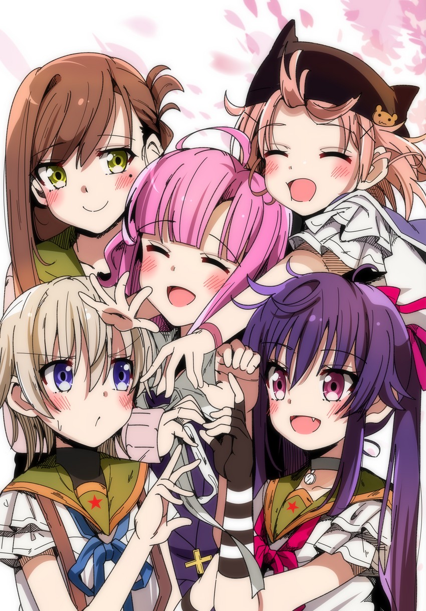 ebisuzawa kurumi, takeya yuki, wakasa yuuri, naoki miki, and sakura megumi (gakkou gurashi!) drawn by sinakyo