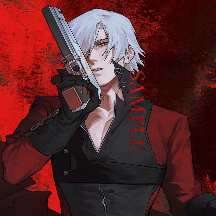 dante (devil may cry and 1 more) drawn by zmlskr
