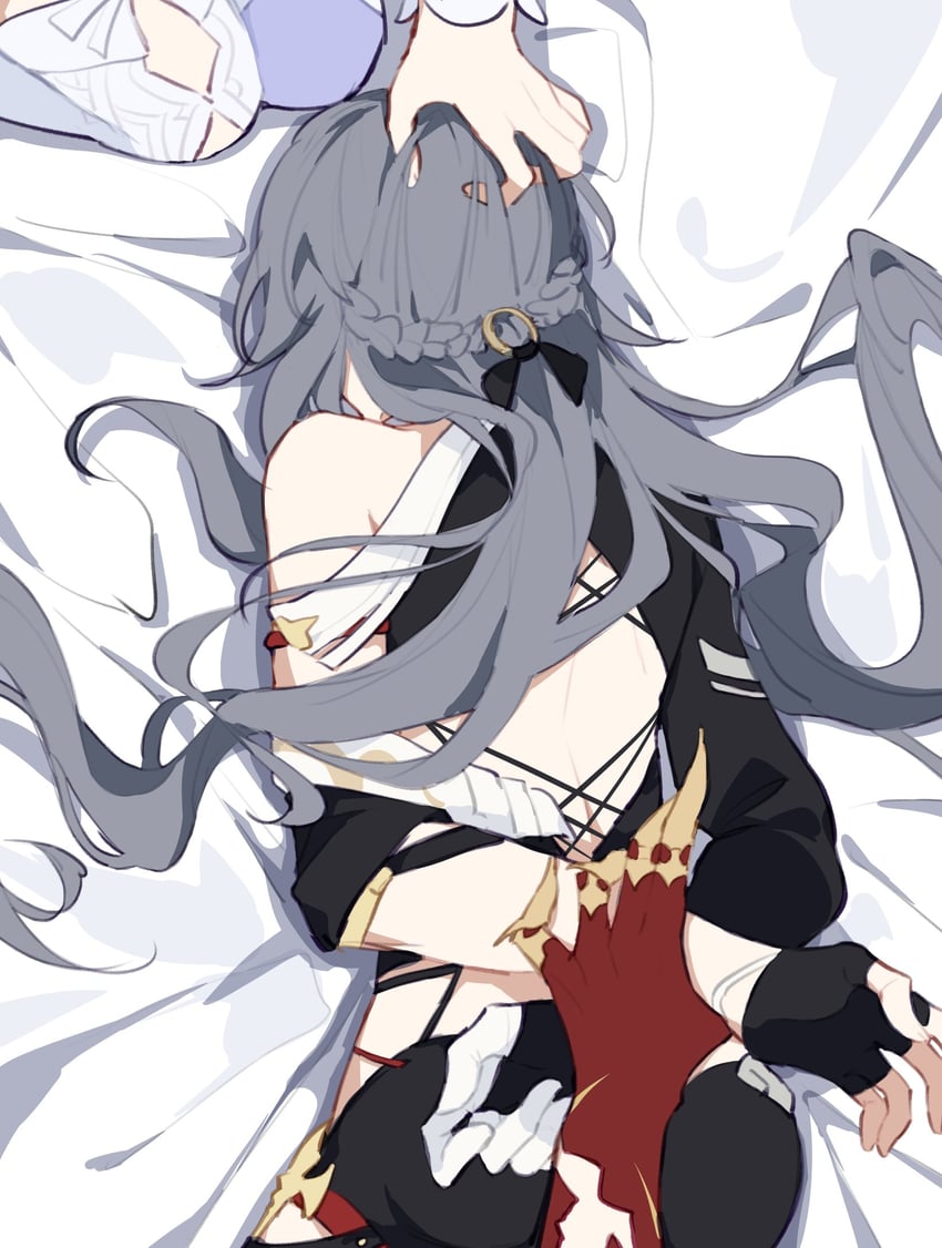 fu hua and herrscher of sentience (honkai and 1 more) drawn by haruka_(rsyaooooo)