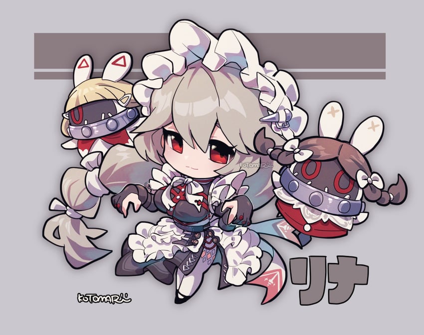 alexandrina sebastiane, drusilla, and anastella (zenless zone zero) drawn by kotorai