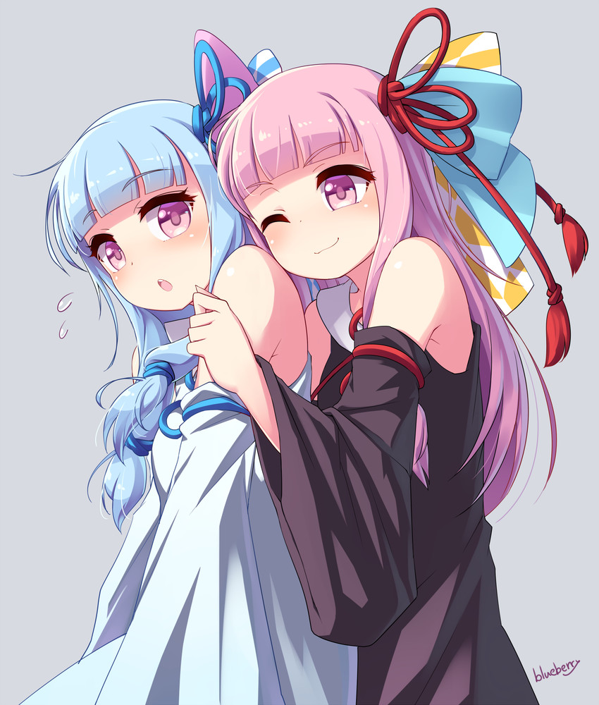 kotonoha akane and kotonoha aoi (voiceroid) drawn by blueberry_(5959)