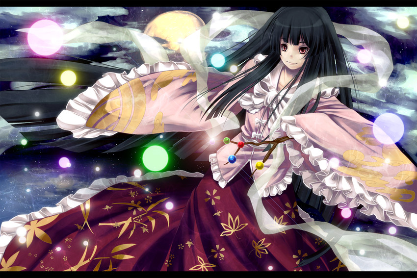 houraisan kaguya (touhou) drawn by untue