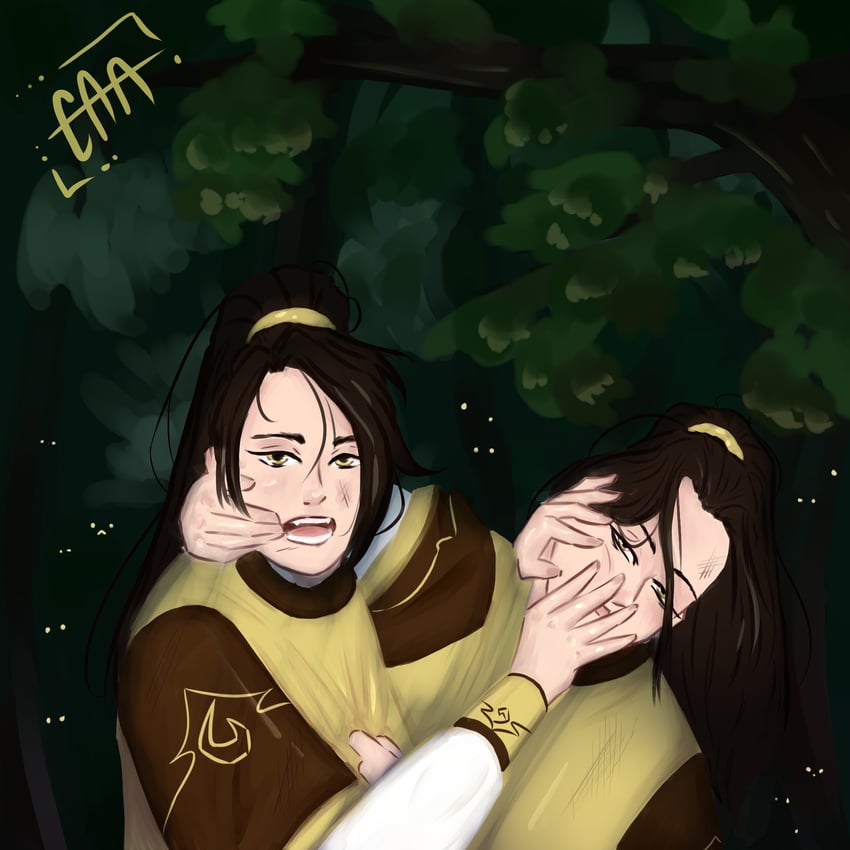 bao zhan and bao cheng (moved by freedom) drawn by crooked_armed_artist