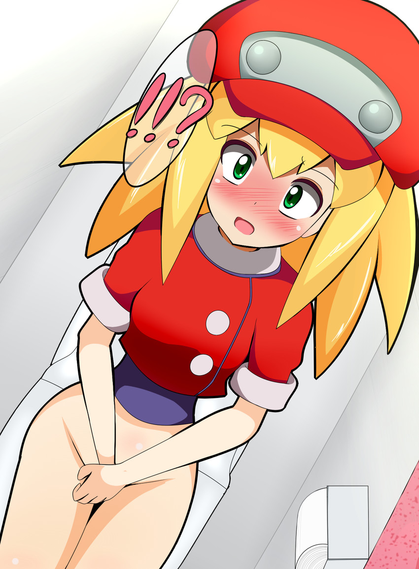 roll caskett (mega man and 1 more) drawn by harubato