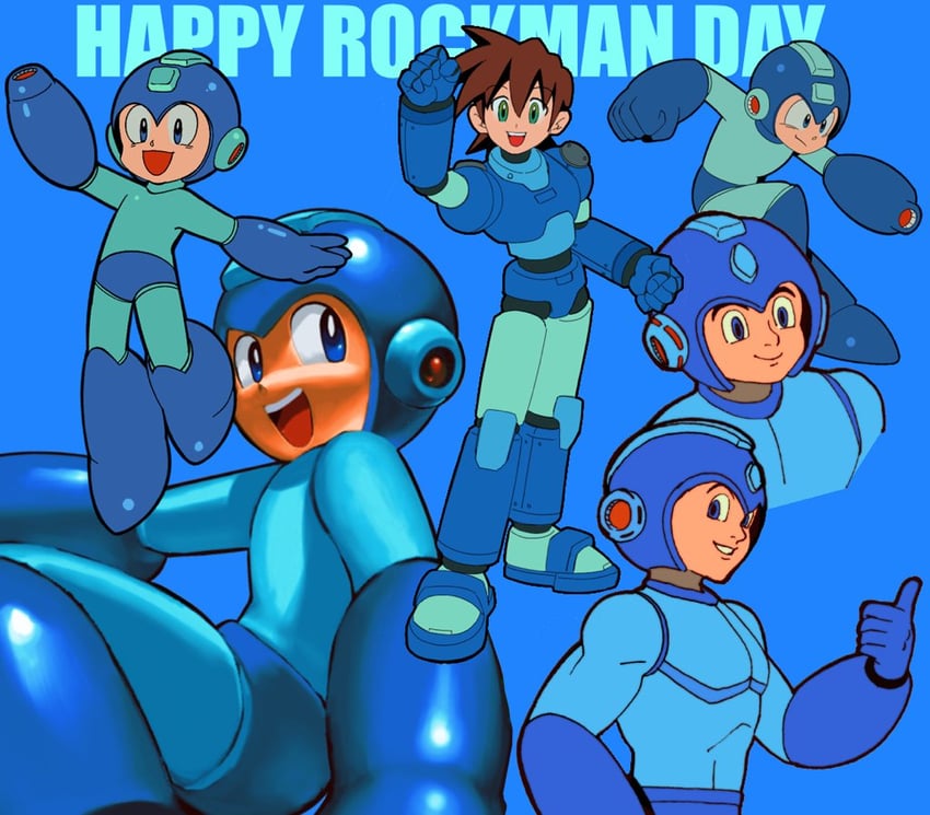 mega man and mega man volnutt (mega man and 1 more) drawn by mo003112