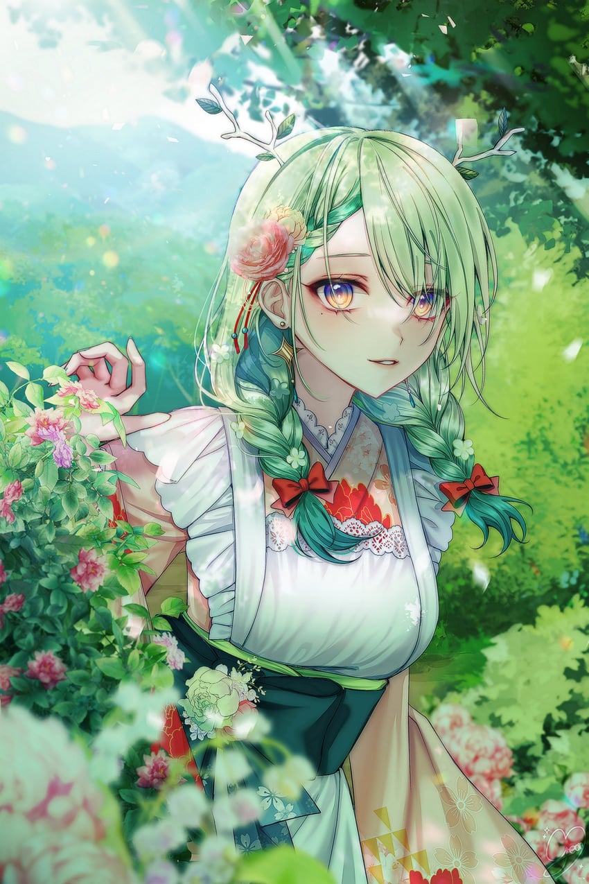 ceres fauna (hololive and 1 more) drawn by yeon6432