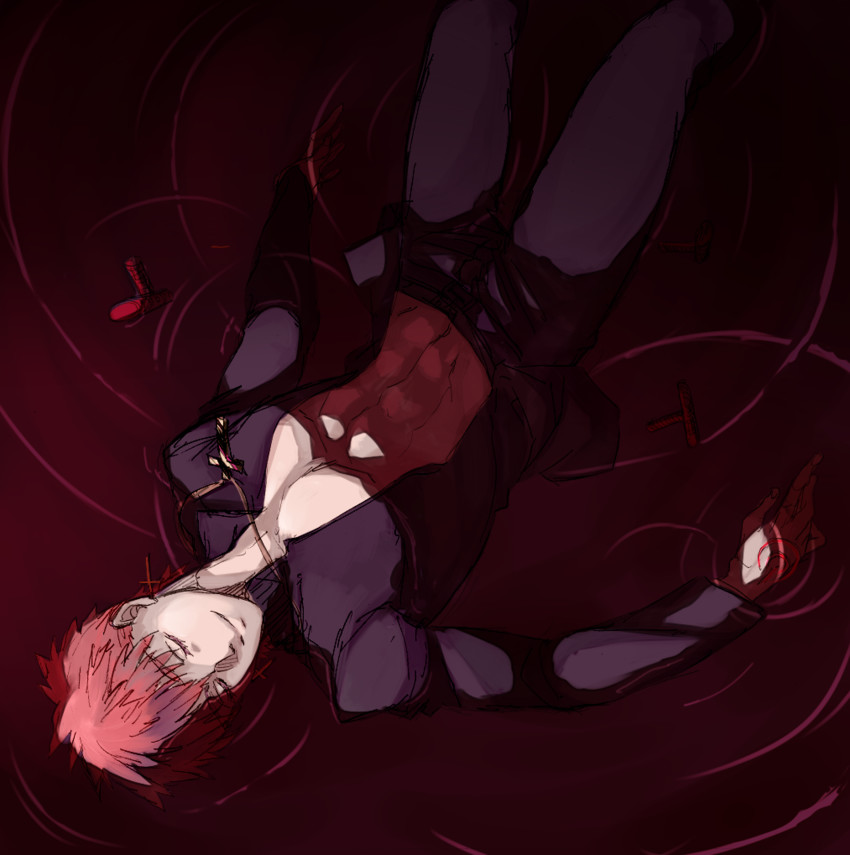 emiya shirou and kotomine shirou (fate and 1 more) drawn by kurogo_(yangari_cone)