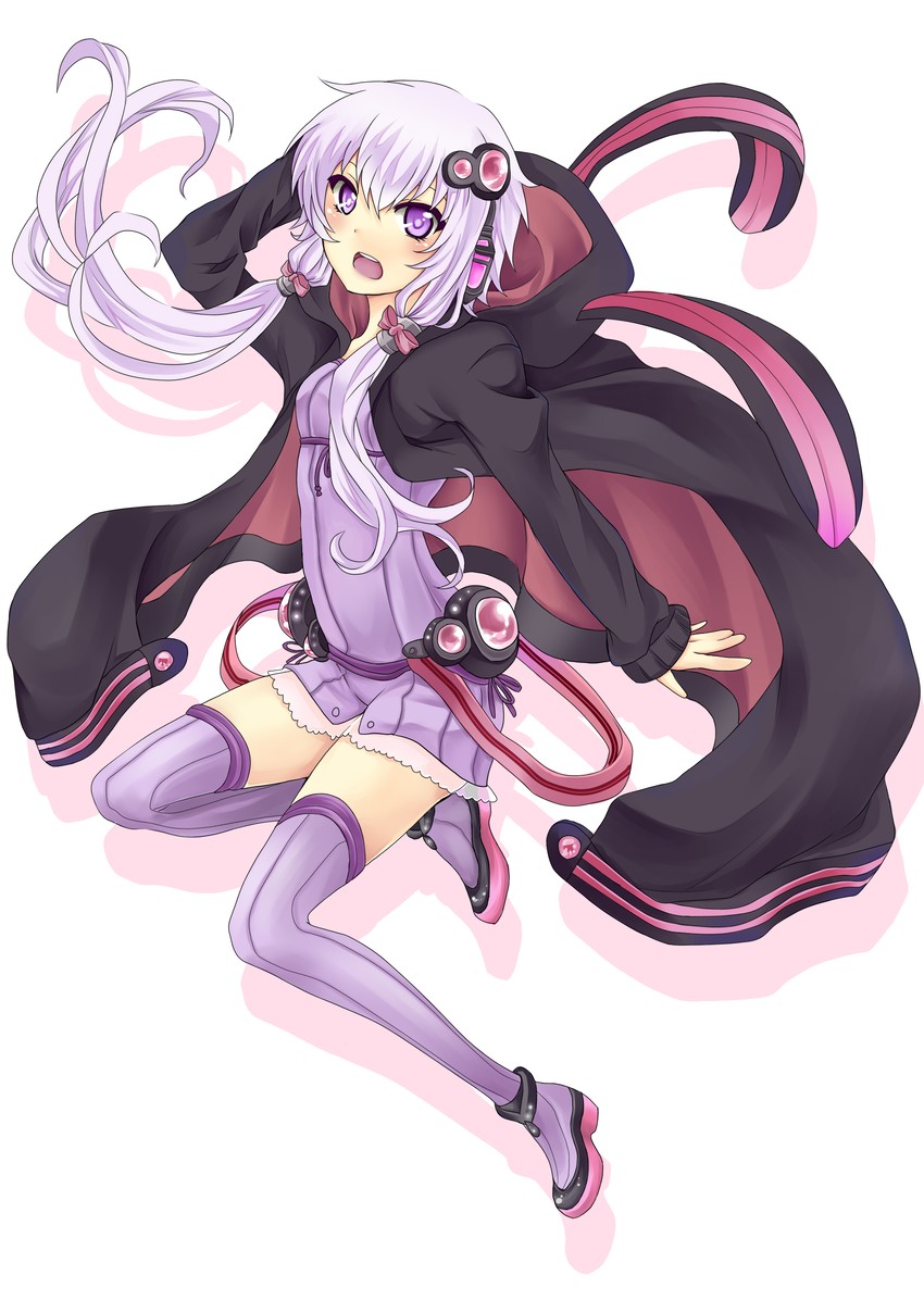 yuzuki yukari (vocaloid and 1 more) drawn by uruhara_ryuuku