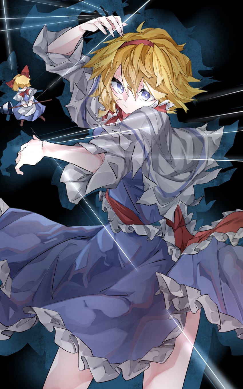 alice margatroid and shanghai doll (touhou) drawn by vivo_(vivo_sun_0222)