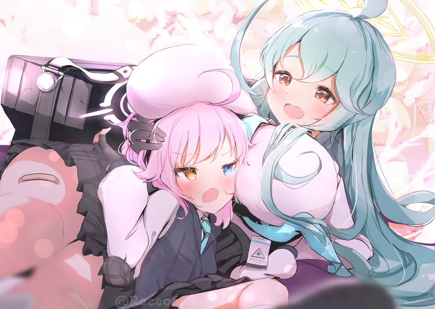hoshino and yume (blue archive) drawn by sakurano_rocco