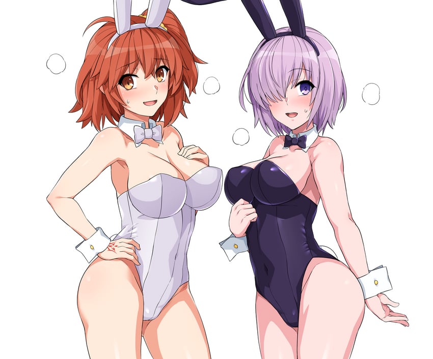 mash kyrielight and fujimaru ritsuka (fate and 1 more) drawn by haruhisky