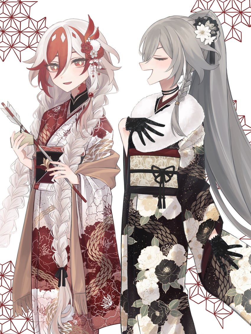 fu hua and herrscher of sentience (honkai and 1 more) drawn by kubikori