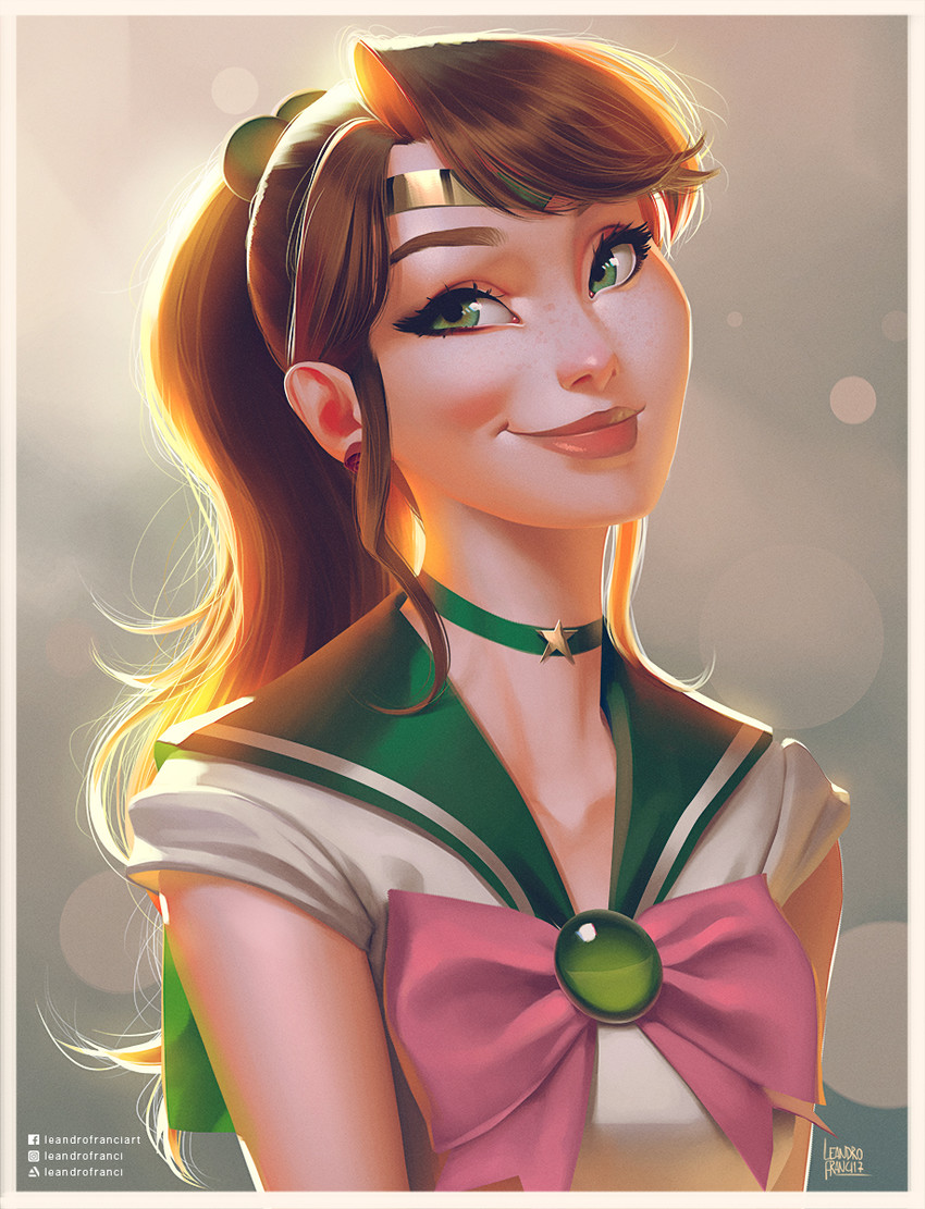 kino makoto and sailor jupiter (bishoujo senshi sailor moon) drawn by leandro_franci