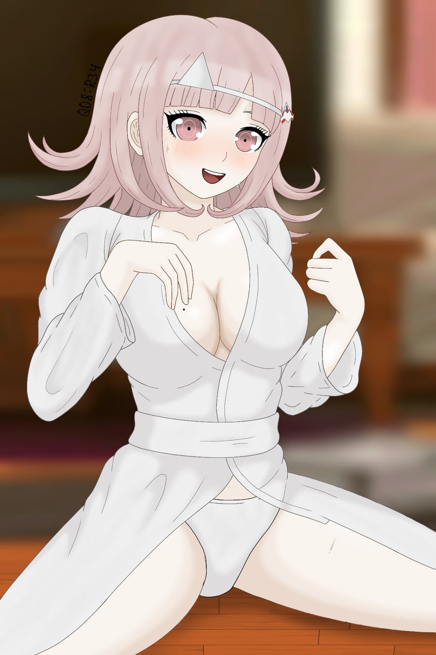 nanami chiaki (danganronpa and 2 more) drawn by q08
