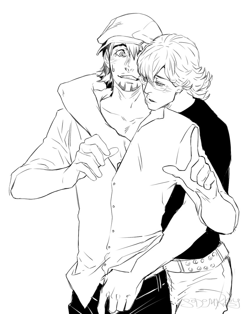 barnaby brooks jr. and kaburagi t. kotetsu (tiger & bunny) drawn by kaysd999