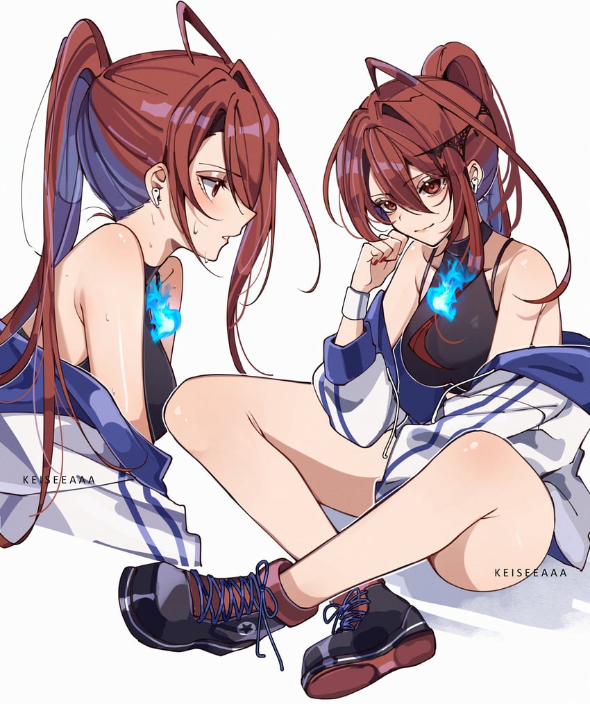elizabeth rose bloodflame (hololive and 1 more) drawn by keisea