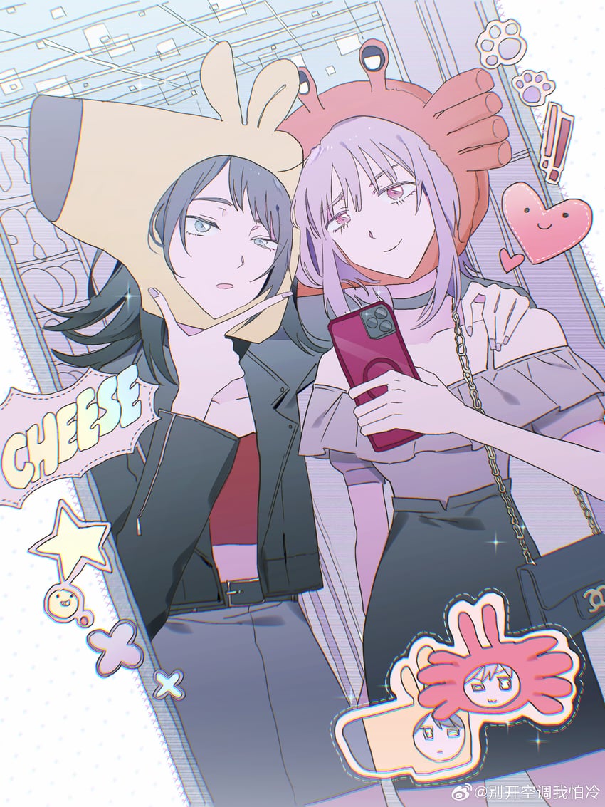 yahata umiri and yuutenji nyamu (bang dream! and 1 more) drawn by reiboubyou