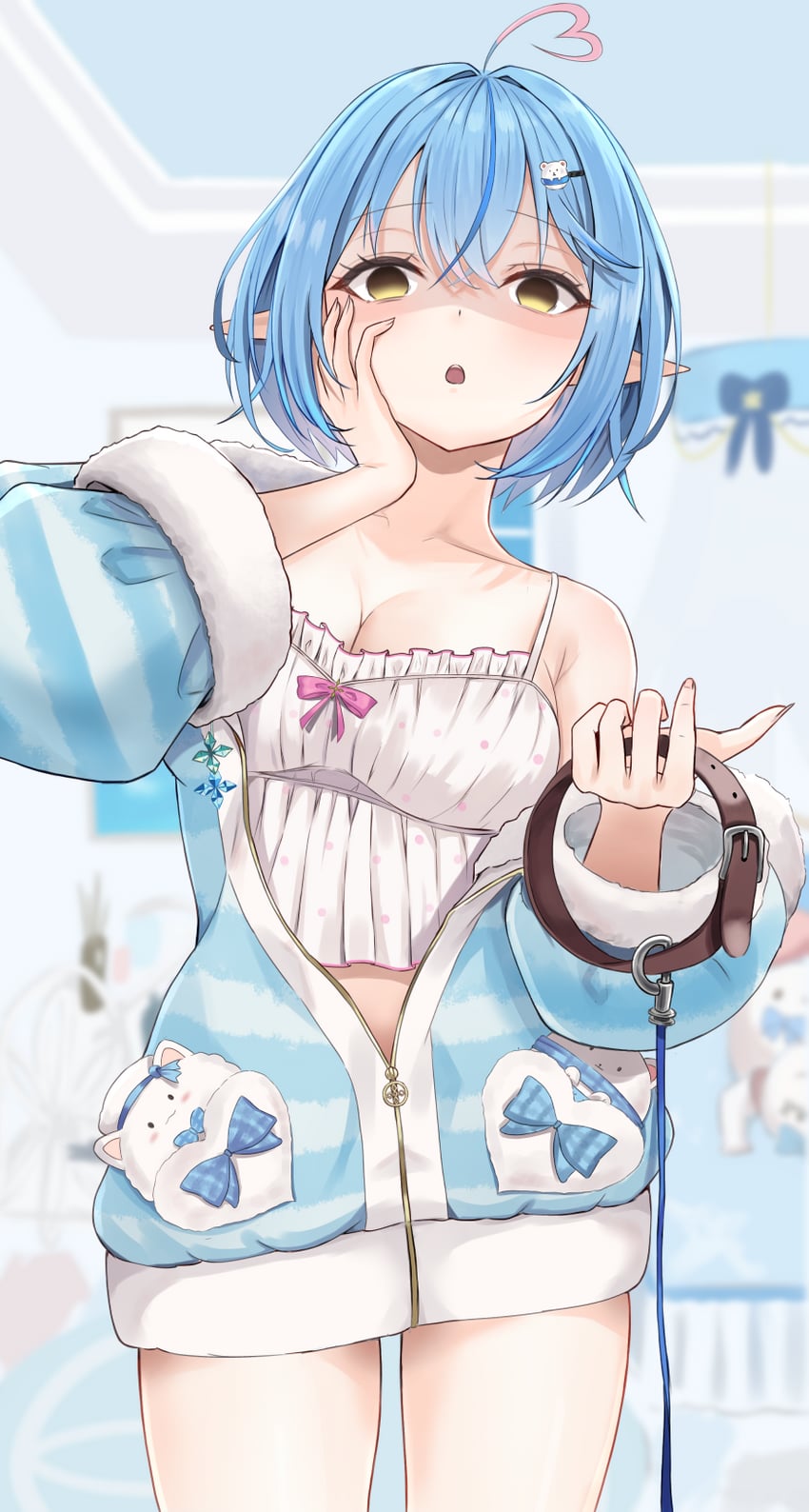 yukihana lamy, daifuku, yukimin, and yamenaa (hololive) drawn by tonton_utaro