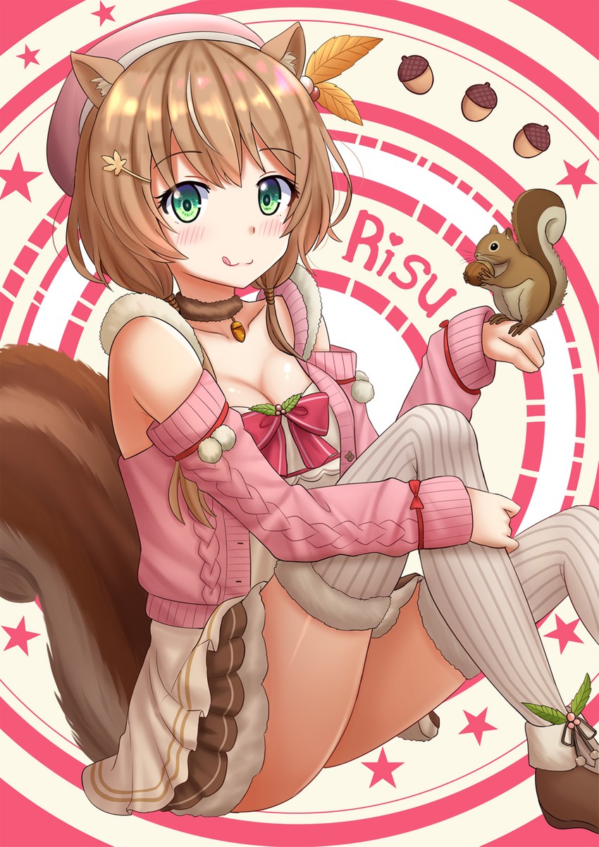 ayunda risu (hololive and 1 more) drawn by kazenokaze