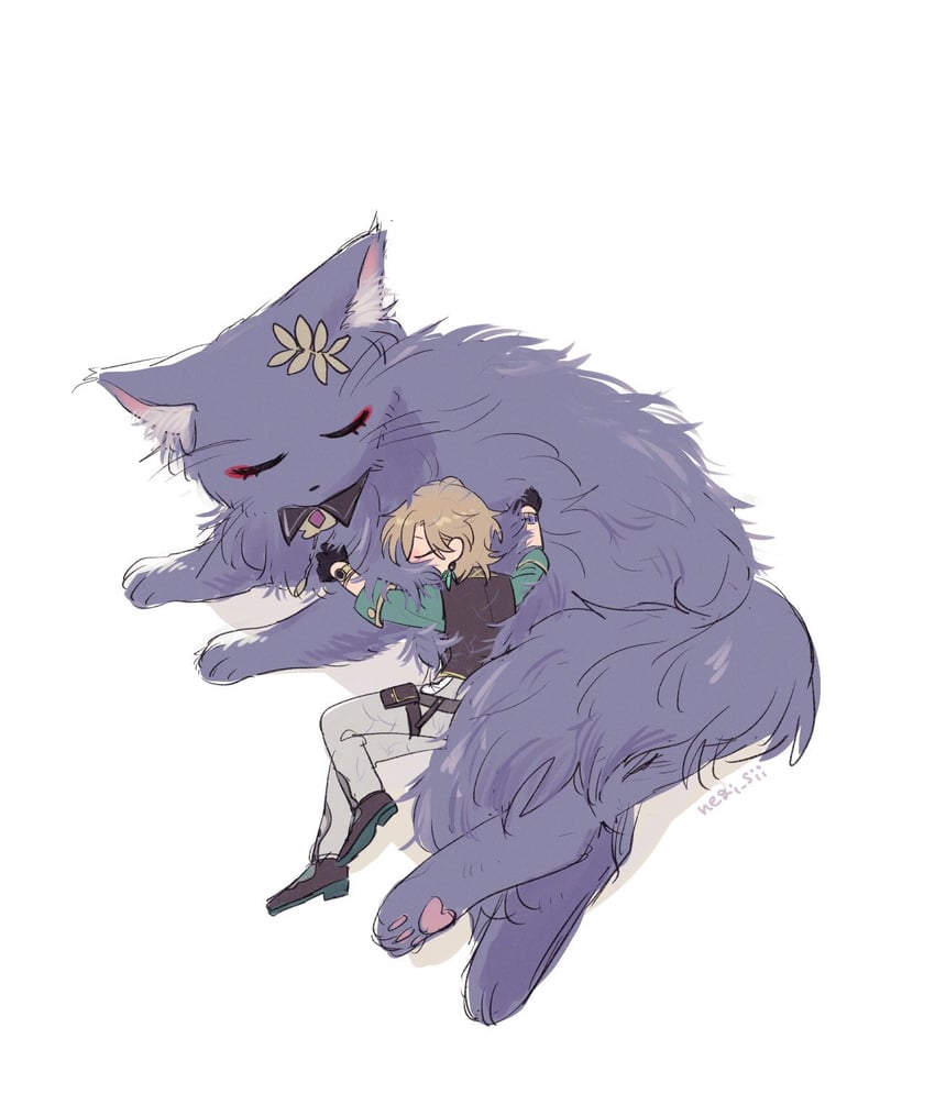 aventurine and dr. ratio (honkai and 1 more) drawn by negi_si