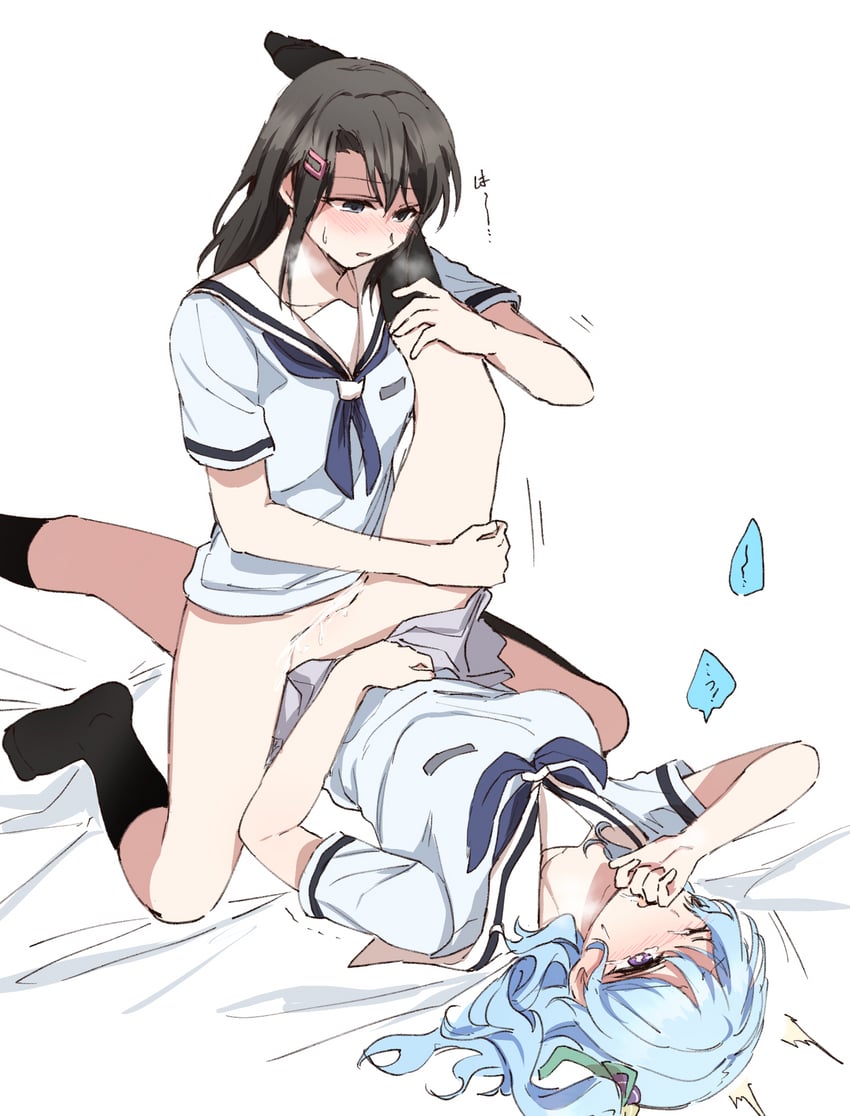 okusawa misaki and matsubara kanon (bang dream!) drawn by opi