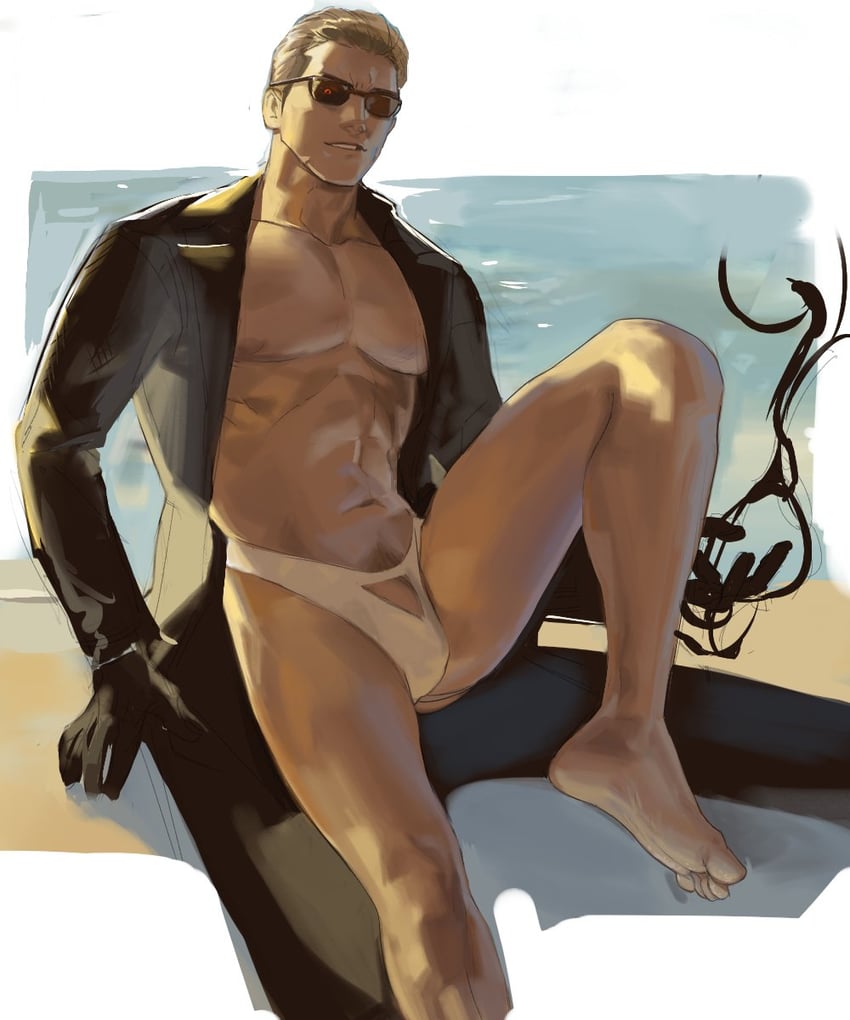 albert wesker (resident evil and 1 more) drawn by code2_ip