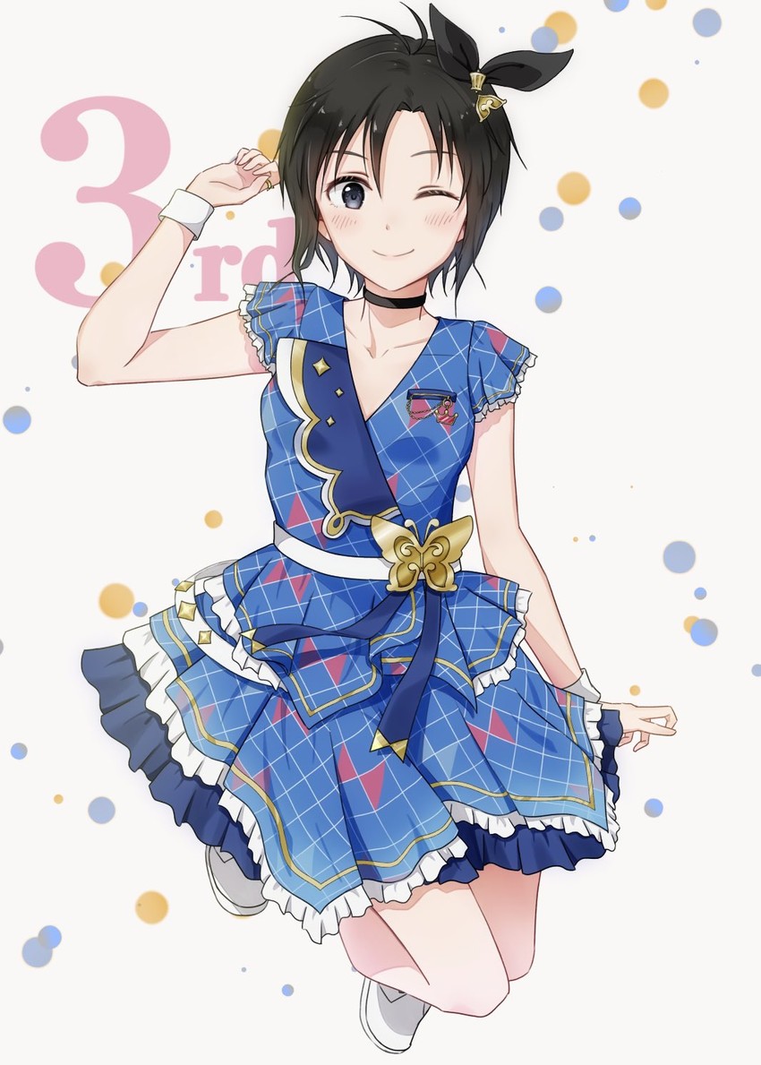 kikuchi makoto (idolmaster and 2 more) drawn by mogskg