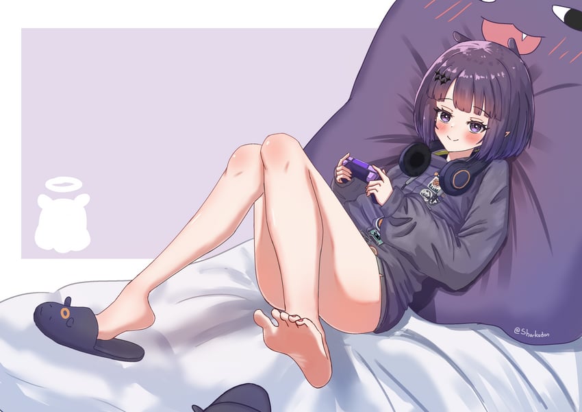 ninomae ina'nis and takodachi (hololive and 1 more) drawn by sharkudon