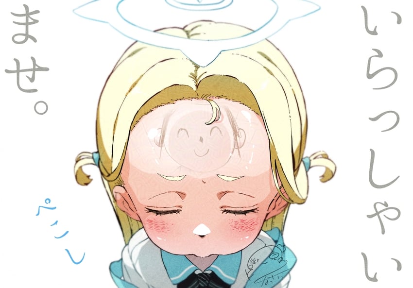 sensei, doodle sensei, and sora (blue archive) drawn by gomennasai