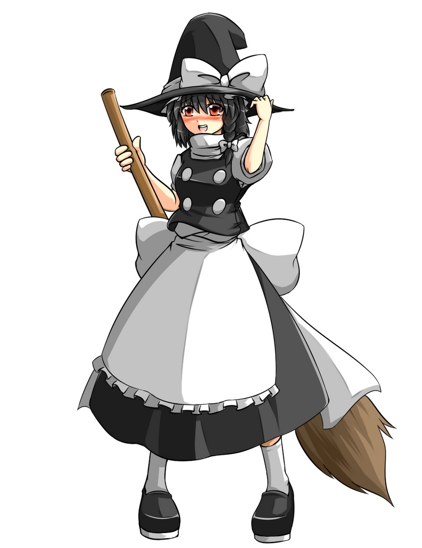 hakurei reimu and kirisame marisa (touhou) drawn by sora_no_amagumo