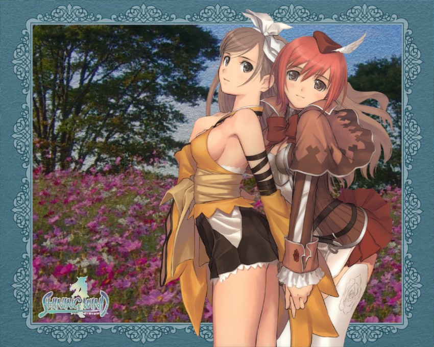 touka kureha and seena kanon (shining and 1 more) drawn by tony_taka